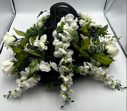 The Ultimate Wedding Dog Bundle: Solo Shooter Saddle BARKtender Dog Shot Harness (24 shooters) + Flower Girl & Ring Bearer Attachments