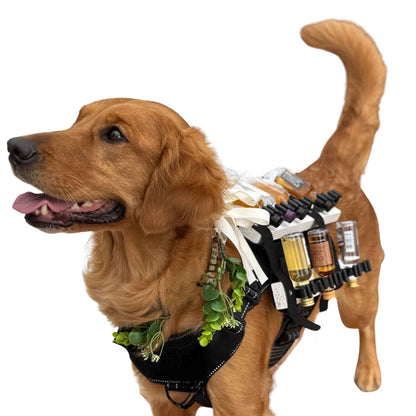 Solo Shot Saddle - Build Your Own BARKtender Dog Shot Harness for Mini-Liquor Bottles